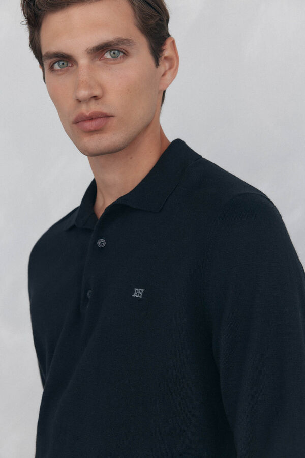 Pedro del Hierro Polo-neck jumper Black