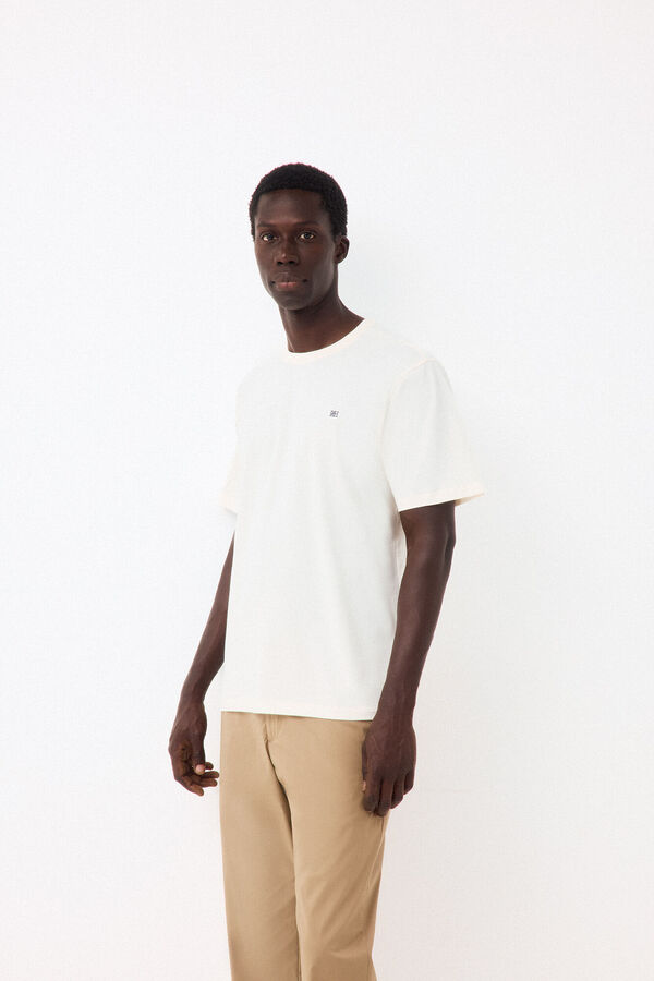 Pedro del Hierro Basic T-shirt Ecru