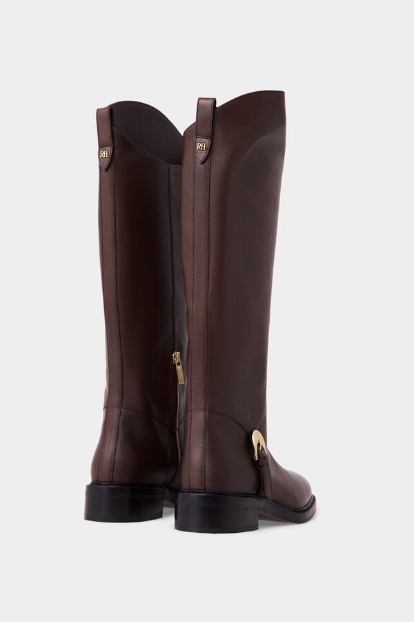 Pedro del Hierro Leather high boot Brown