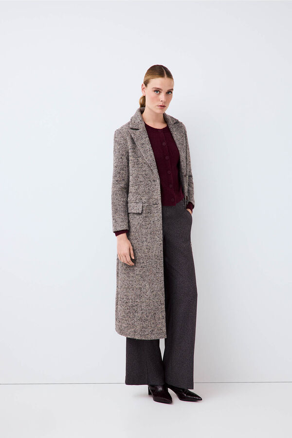 Pedro del Hierro Long coat Grey