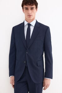 Pedro del Hierro Navy structured slim fit blazer
