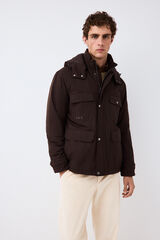 Pedro del Hierro Field jacket 4 bolsos Marrom