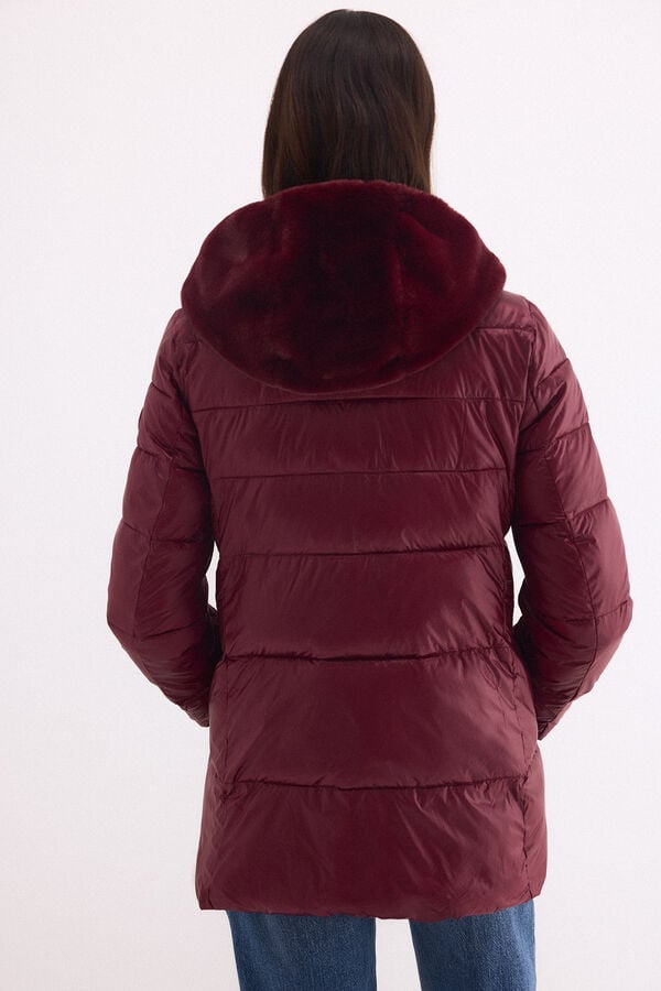 Pedro del Hierro Detachable gilet parka Red