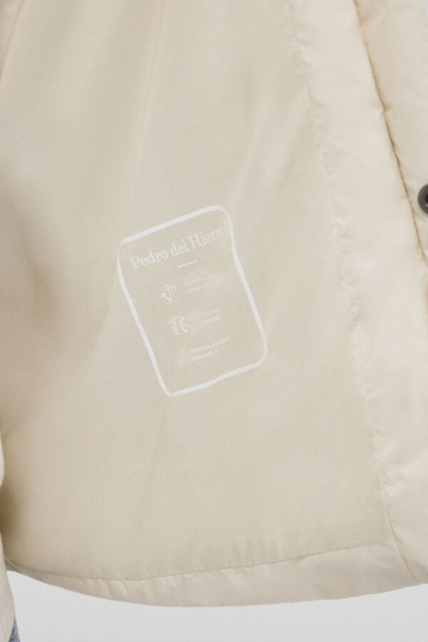 Pedro del Hierro Puffer jacket Ecru