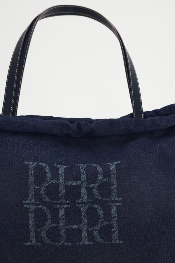 Pedro del Hierro Mala tote bag em denim Azul