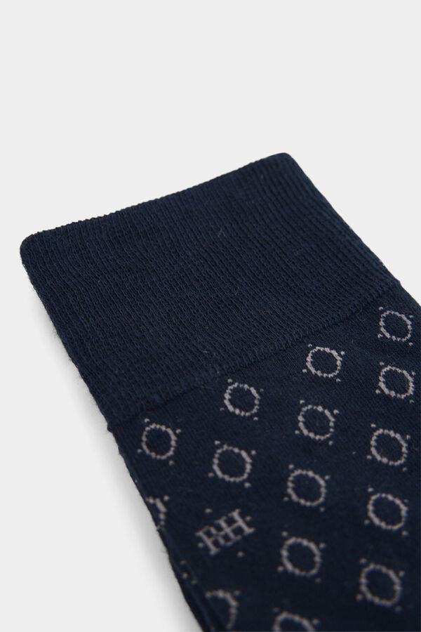 Pedro del Hierro Logo sport sock Blue