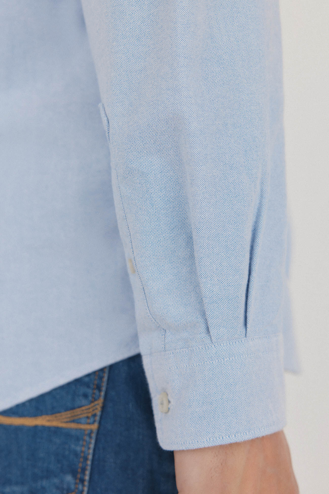 Pedro del Hierro Iconic plain oxford shirt