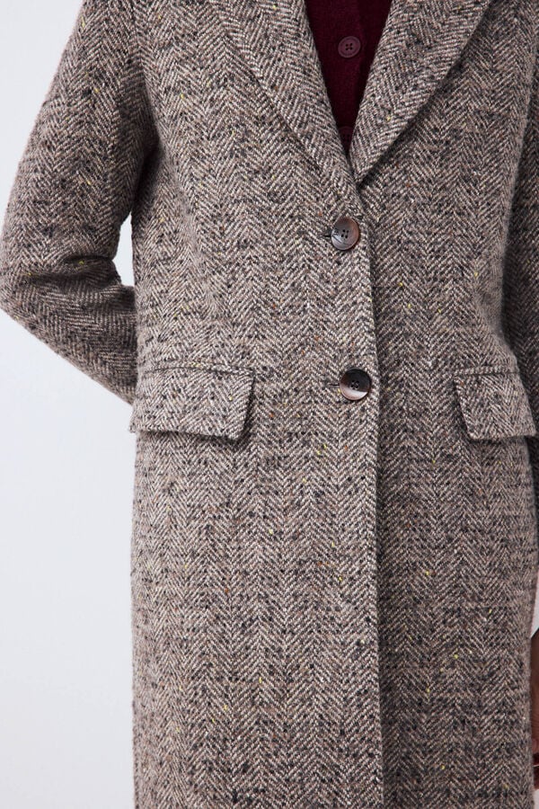 Pedro del Hierro Long coat Grey
