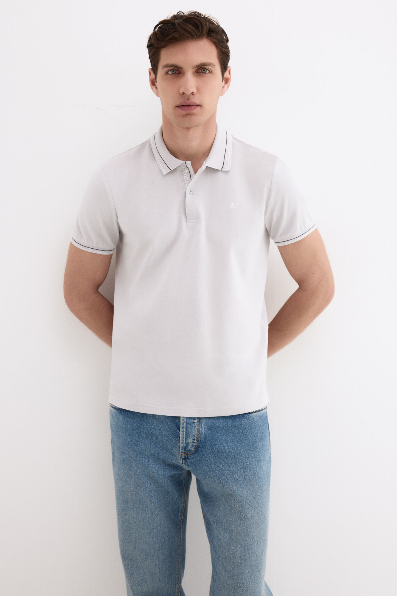 Pedro del Hierro Polo tips jacquard