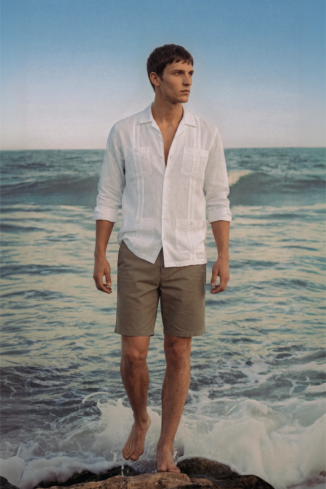 Pedro del Hierro Linen Guayabera shirt