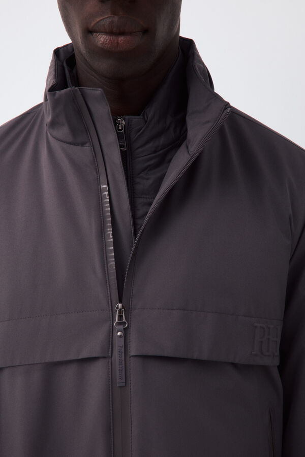 Pedro del Hierro Jacket with zip fastening lining Grey