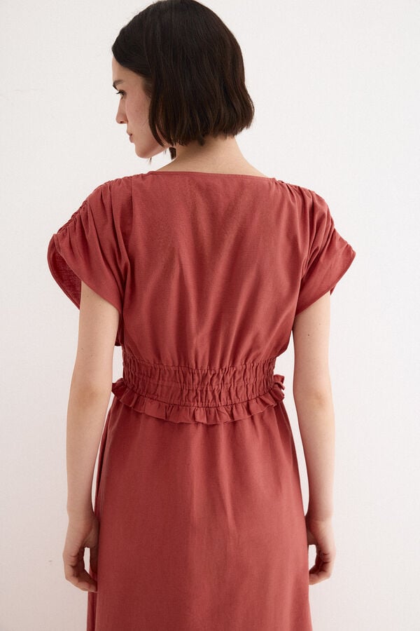 TFP by Tamara Falc&oacute; Embroidered dress Orange