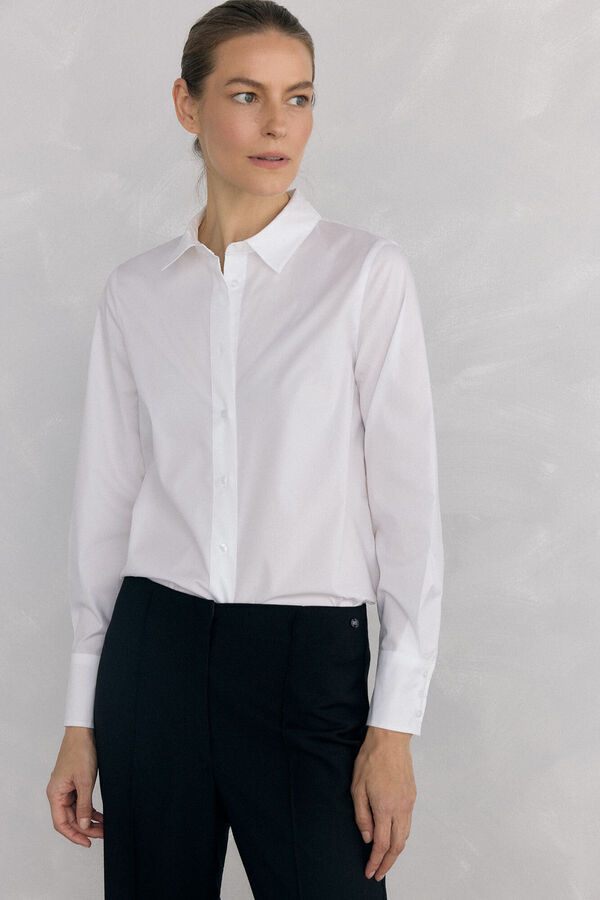 Pedro del Hierro Camisa b&aacute;sica easy iron White