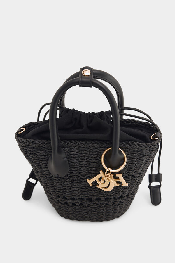 Pedro del Hierro Mini basket bag Black