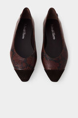 Pedro del Hierro Leather ballet flats Brown