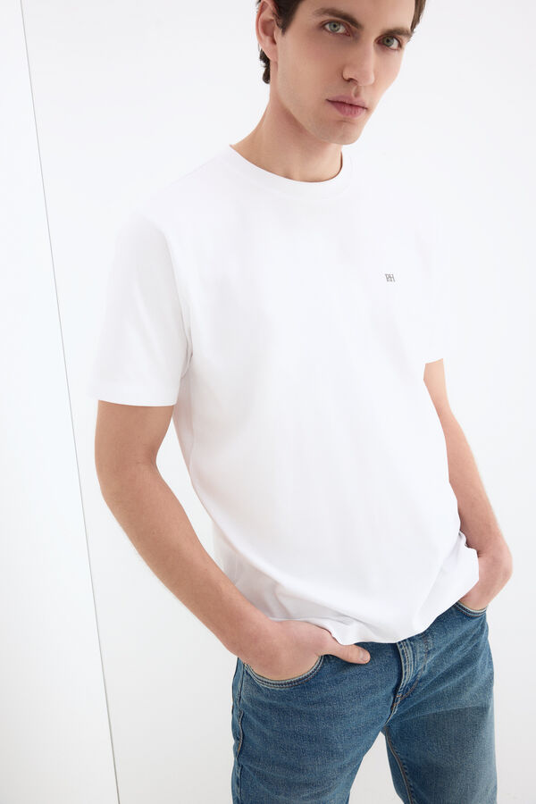 Pedro del Hierro Mercerized T-shirt White