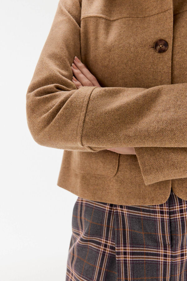TFP by Tamara Falcó Herringbone jacket Beige