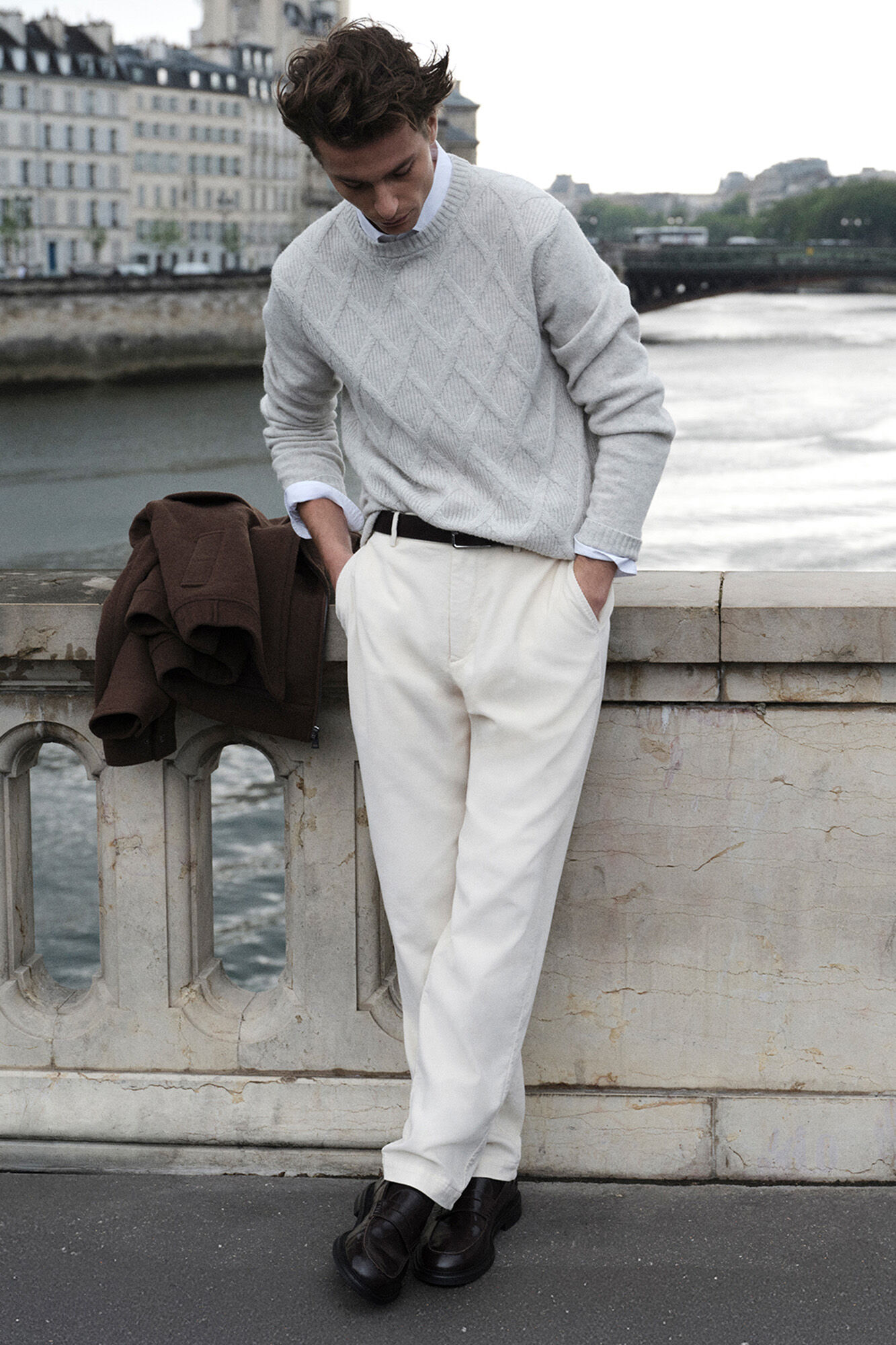 Pedro del Hierro Jersey rombos cuello redondo