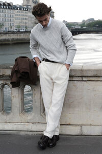 Pedro del Hierro round neck diamond-shaped sweater