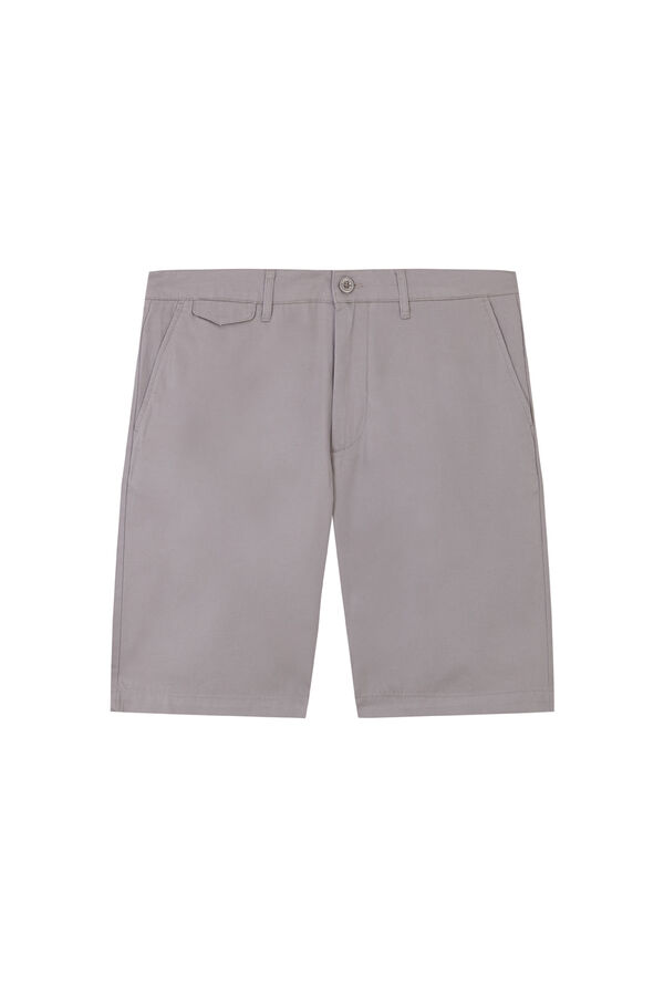 Pedro del Hierro Linen cotton Bermuda shorts Grey