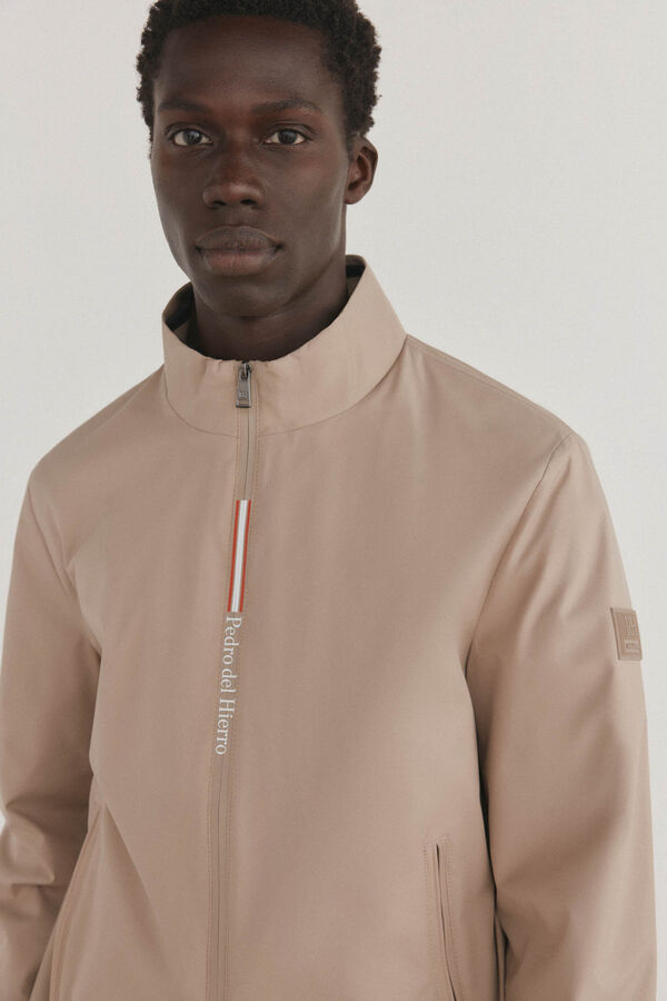 Pedro del Hierro Lightweight technical jacket Beige