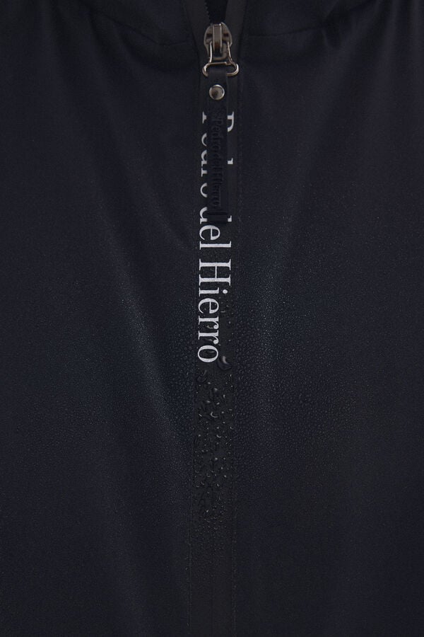 Pedro del Hierro Technical lightweight hooded jacket Blue