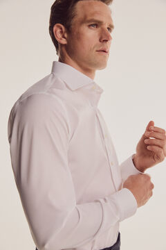Pedro del Hierro Tailored fit non-iron plain dress shirt White