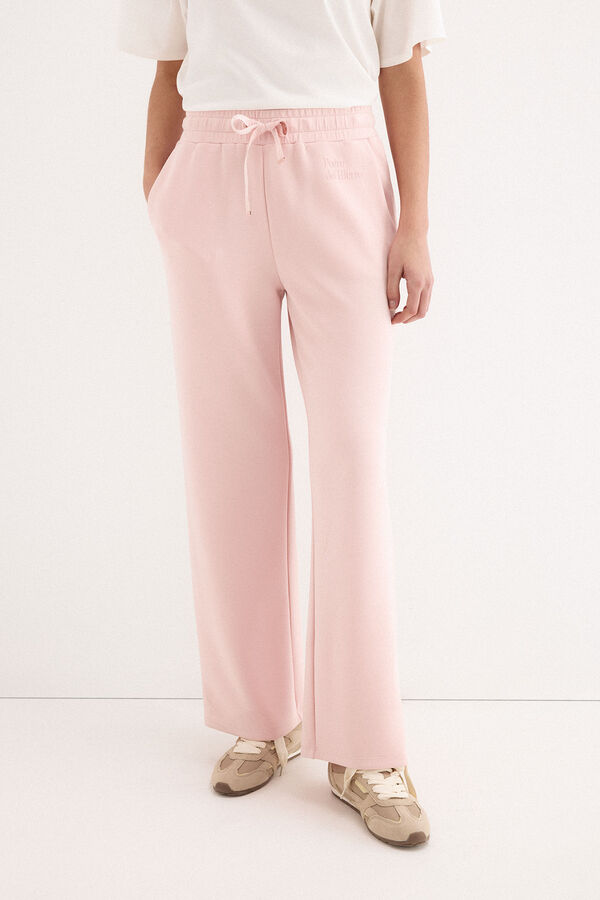 Pedro del Hierro Soft touch straight trousers Pink
