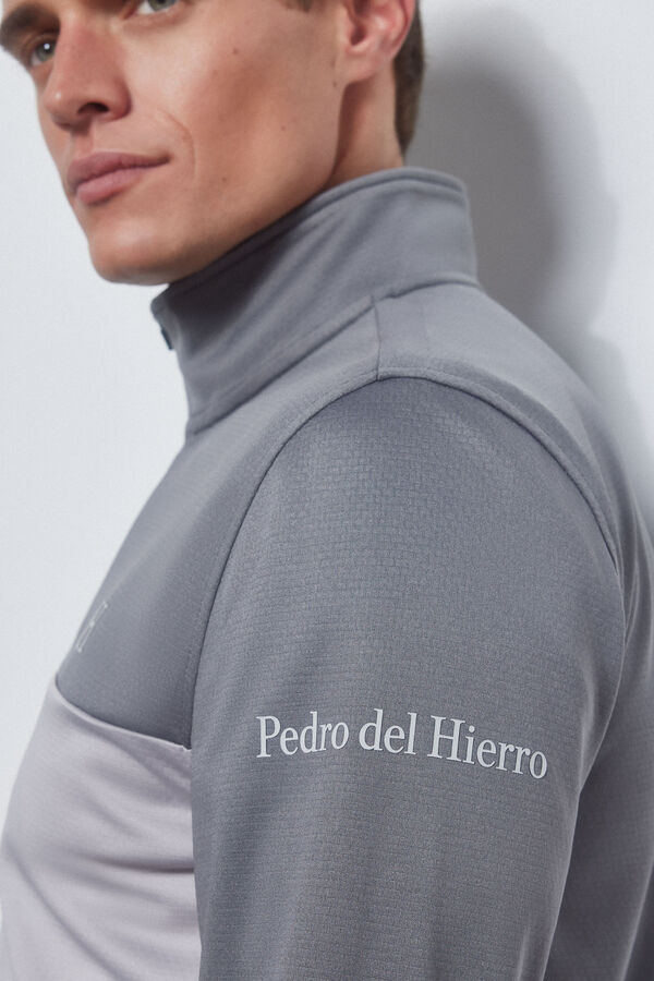 Pedro del Hierro Sweatshirt técnica GOLF Cizento