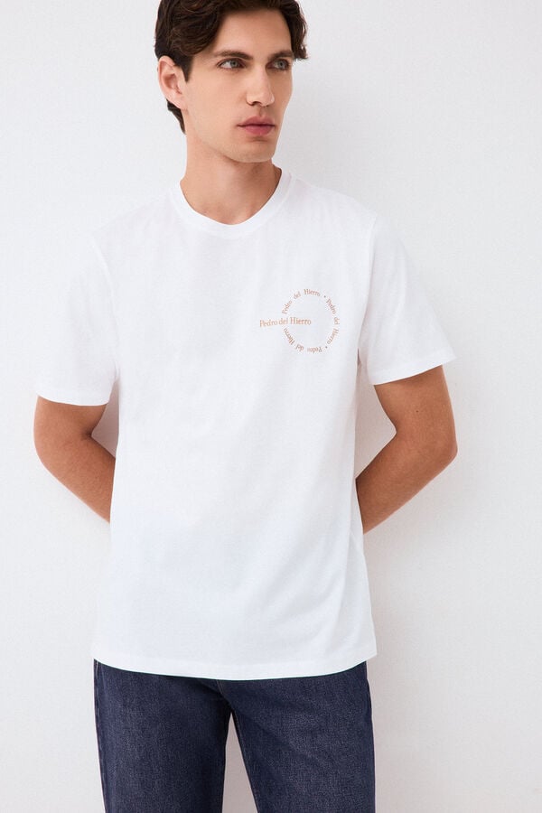Pedro del Hierro Logo T-shirt White