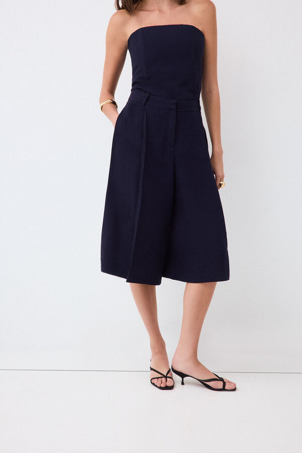 Pedro del Hierro Navy Bermuda shorts Blue