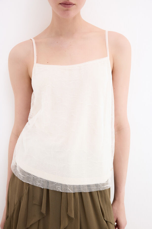 Pedro del Hierro Double vest top Brown