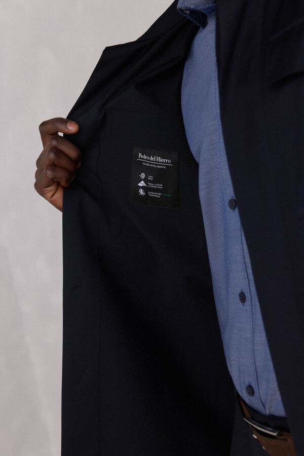 Pedro del Hierro wool suit overshirt Blue