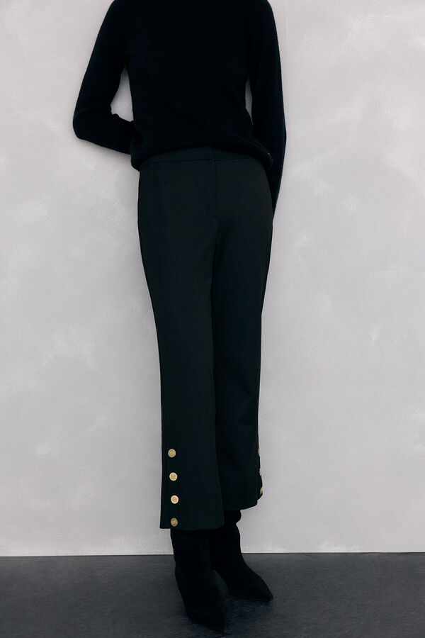 Pedro del Hierro Flared trousers Black