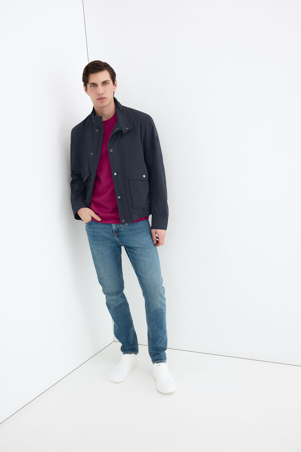 Pedro del Hierro Basic logo T-shirt Purple