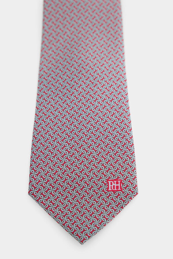 Pedro del Hierro Natural silk tie Red