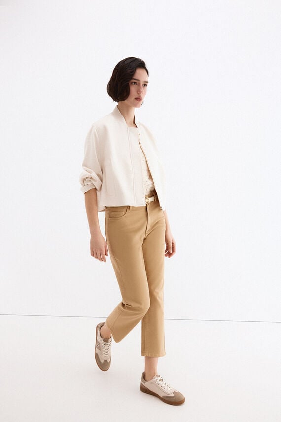 Jeans straight capri basic
