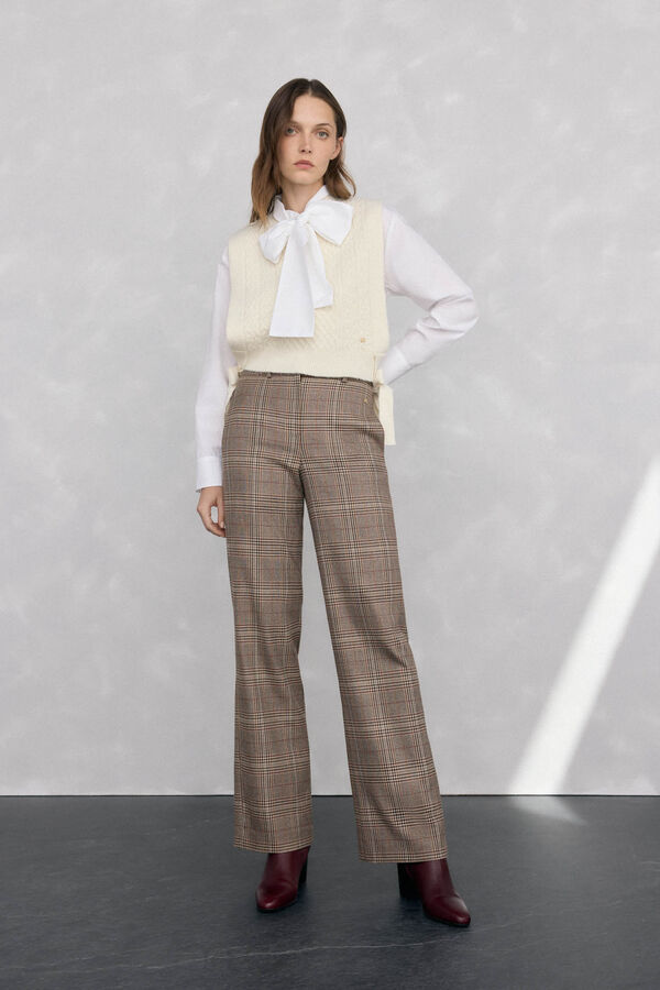 Pedro del Hierro Printed scarf Beige