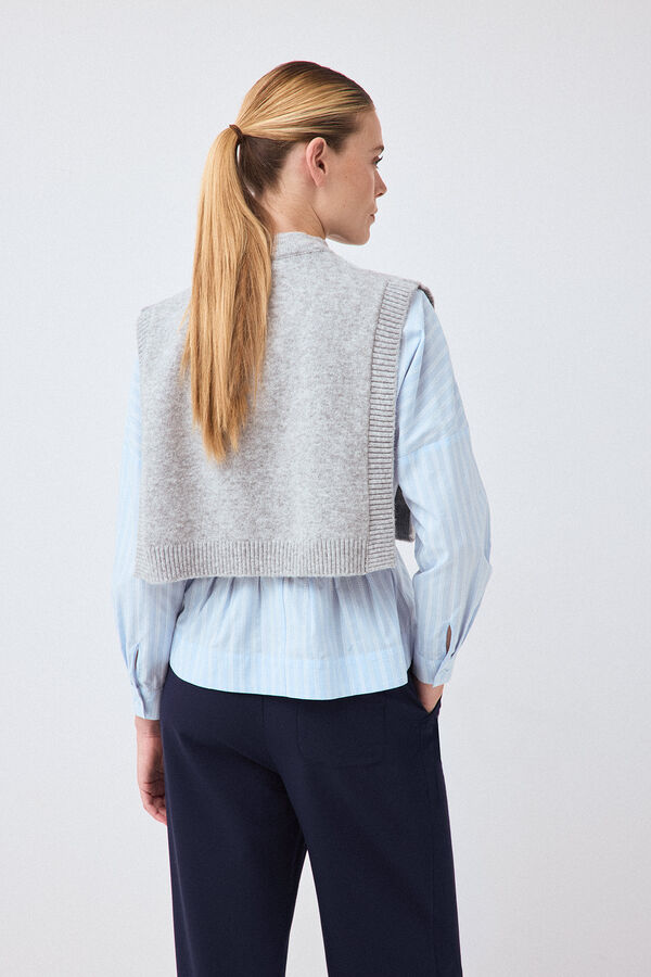 Pedro del Hierro Knit cape Grey