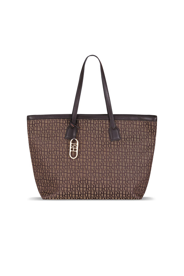 Pedro del Hierro jacquard tote bag (m) Brown