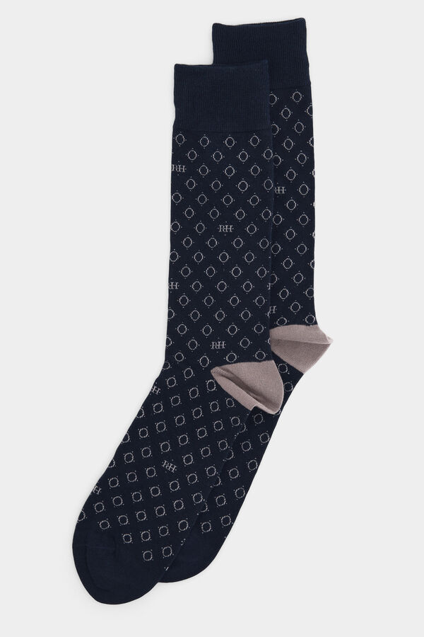 Pedro del Hierro Logo sport sock Blue
