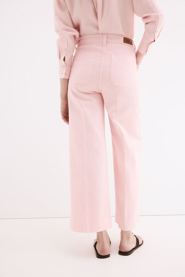 Pedro del Hierro Jeans wide flare Rosa