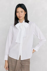 Pedro del Hierro Wide bow shirt White