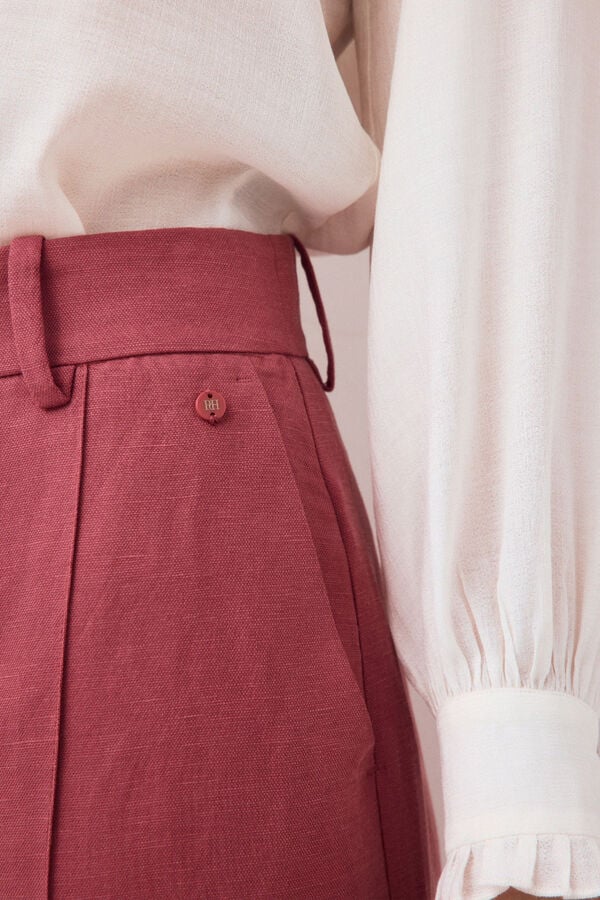 Pedro del Hierro Wide leg trousers Pink