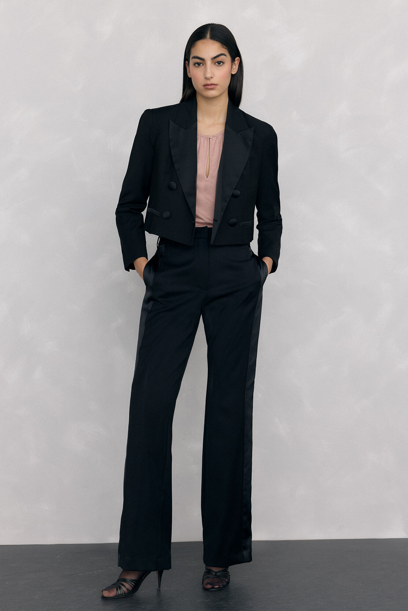 Pedro del Hierro Lurex top with slit