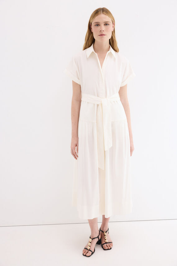 Vestido camisero popelín