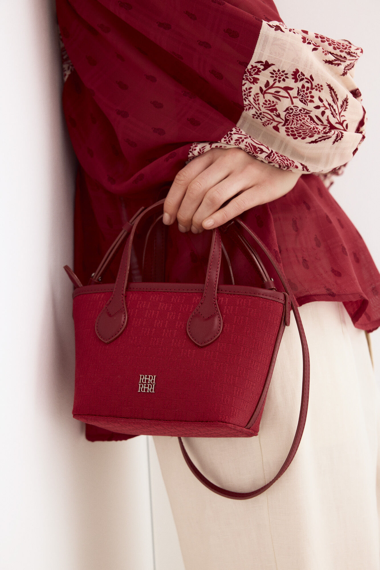 Pedro del Hierro Mini shopper jacquard