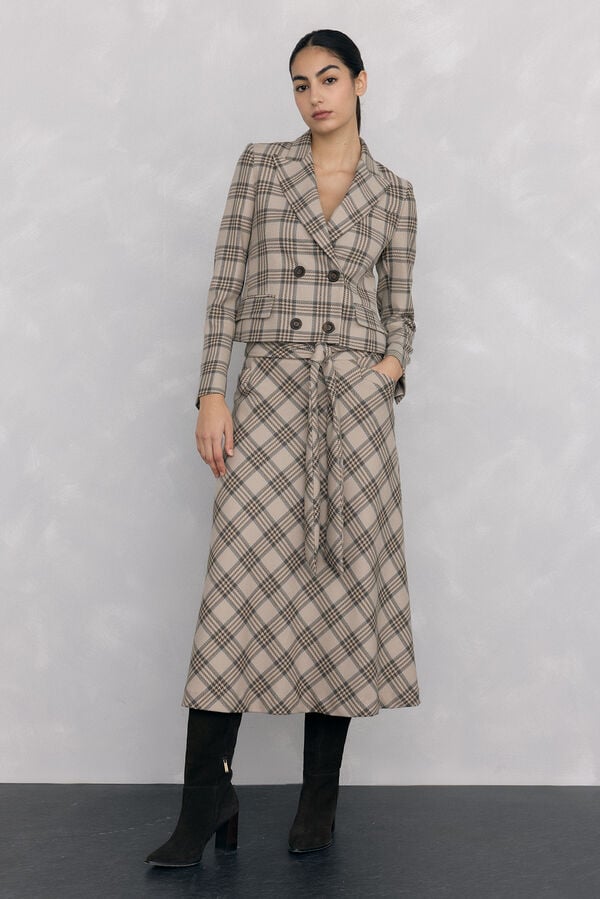 Pedro del Hierro Skirt flared skirt Brown