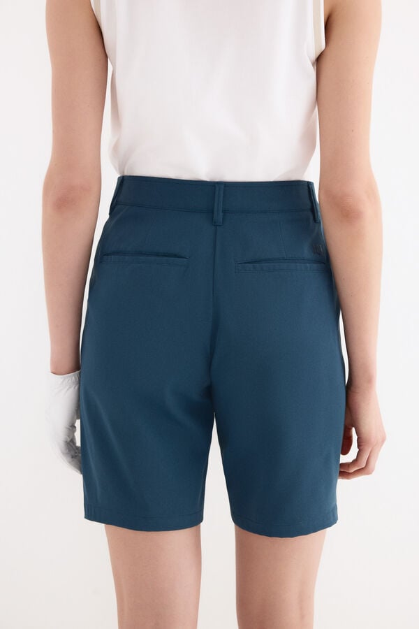 Pedro del Hierro Bermuda t&eacute;cnica Azul