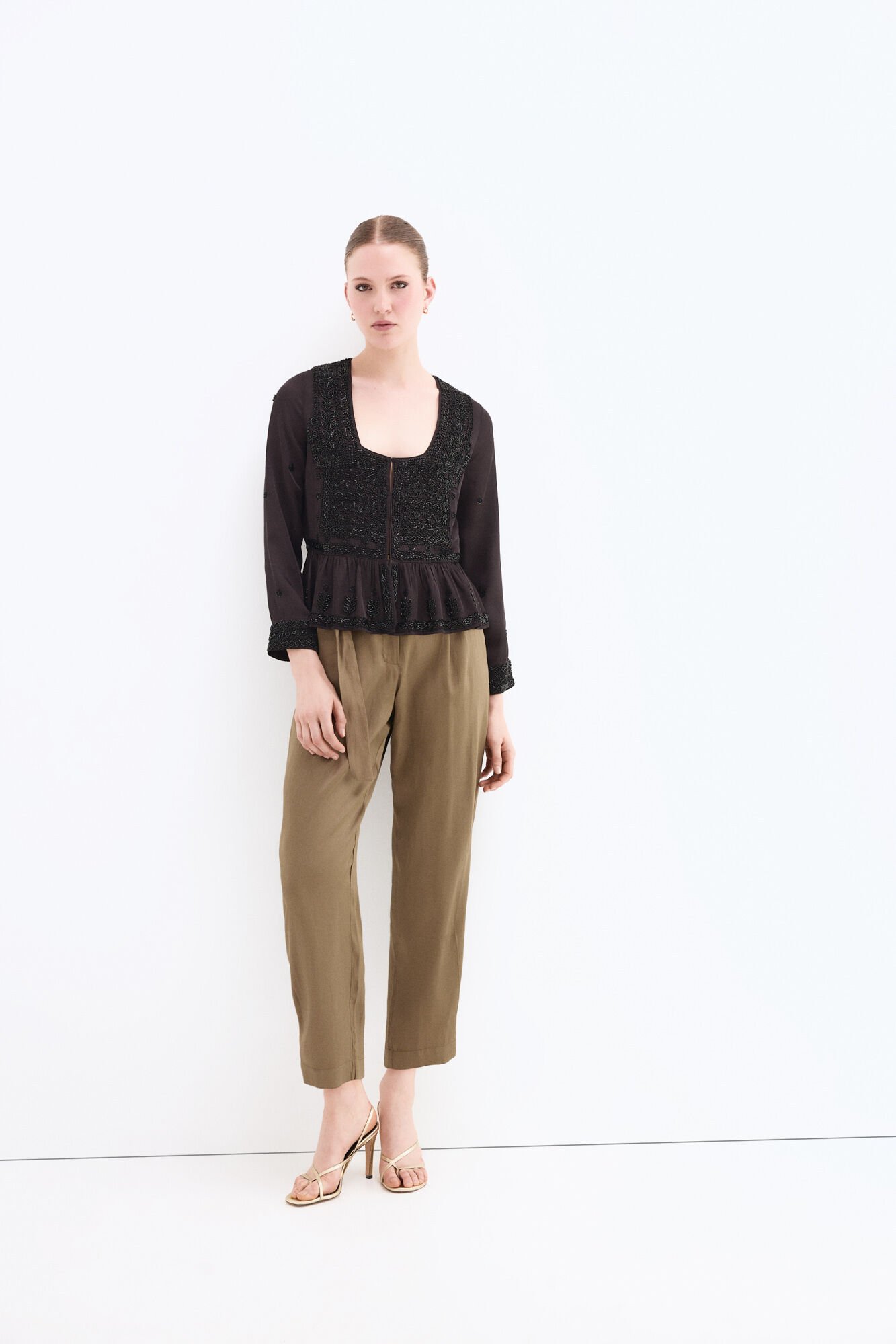 Pedro del Hierro Black gemstones jacket